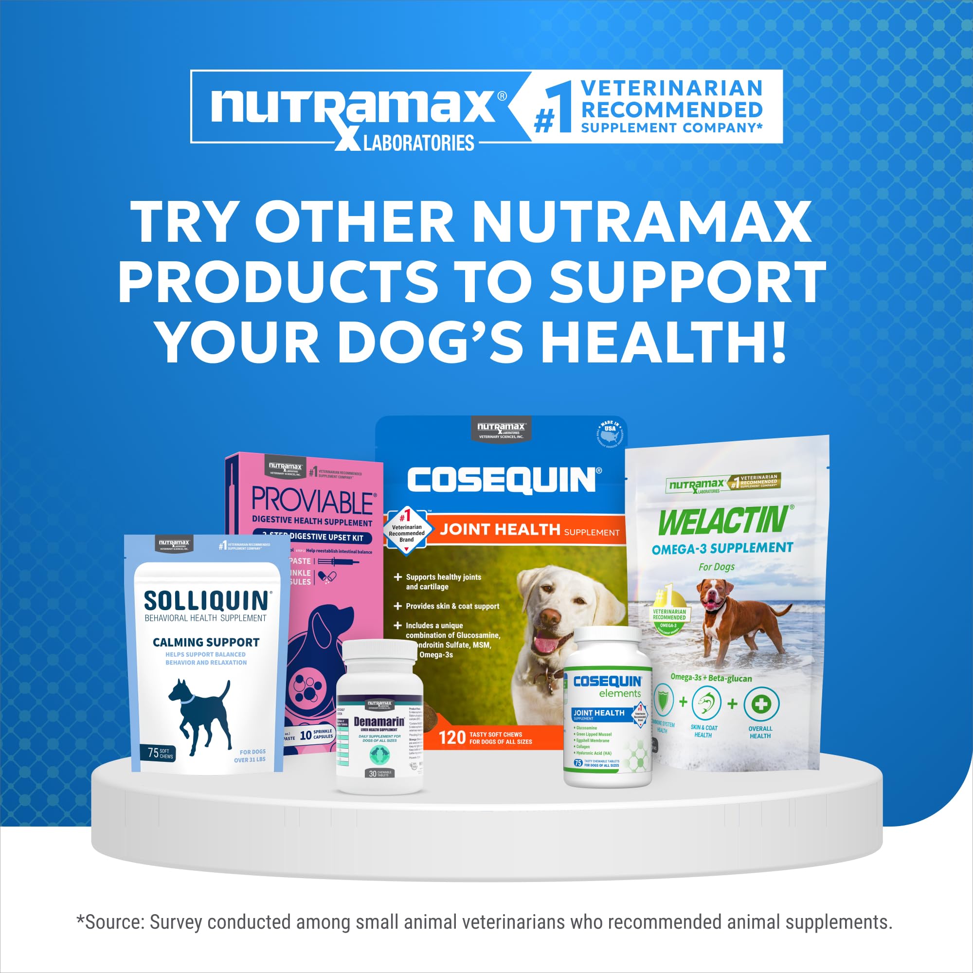 Nutramax Cosequin Elements Dogs Joint Health Supplement, Contains Glucosamine for Dogs, MSM, Supports Healthy Joints, For All Breeds and Sizes, Chewable Tablets, 75 Count - Image 6