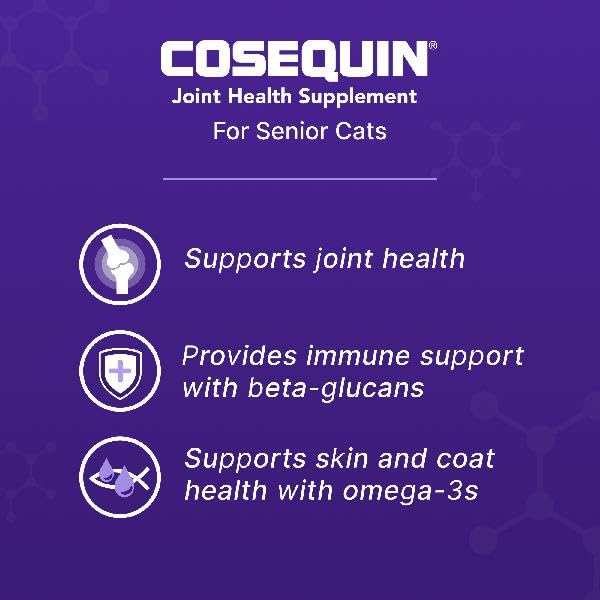 Nutramax Cosequin for Senior Cats Joint Health Supplement, Contains Glucosamine for Cats, Plus Chondroitin, Supports Joint, Skin and Coat, and Immune Health, Sprinkle Capsules, 60 Count - Image 5
