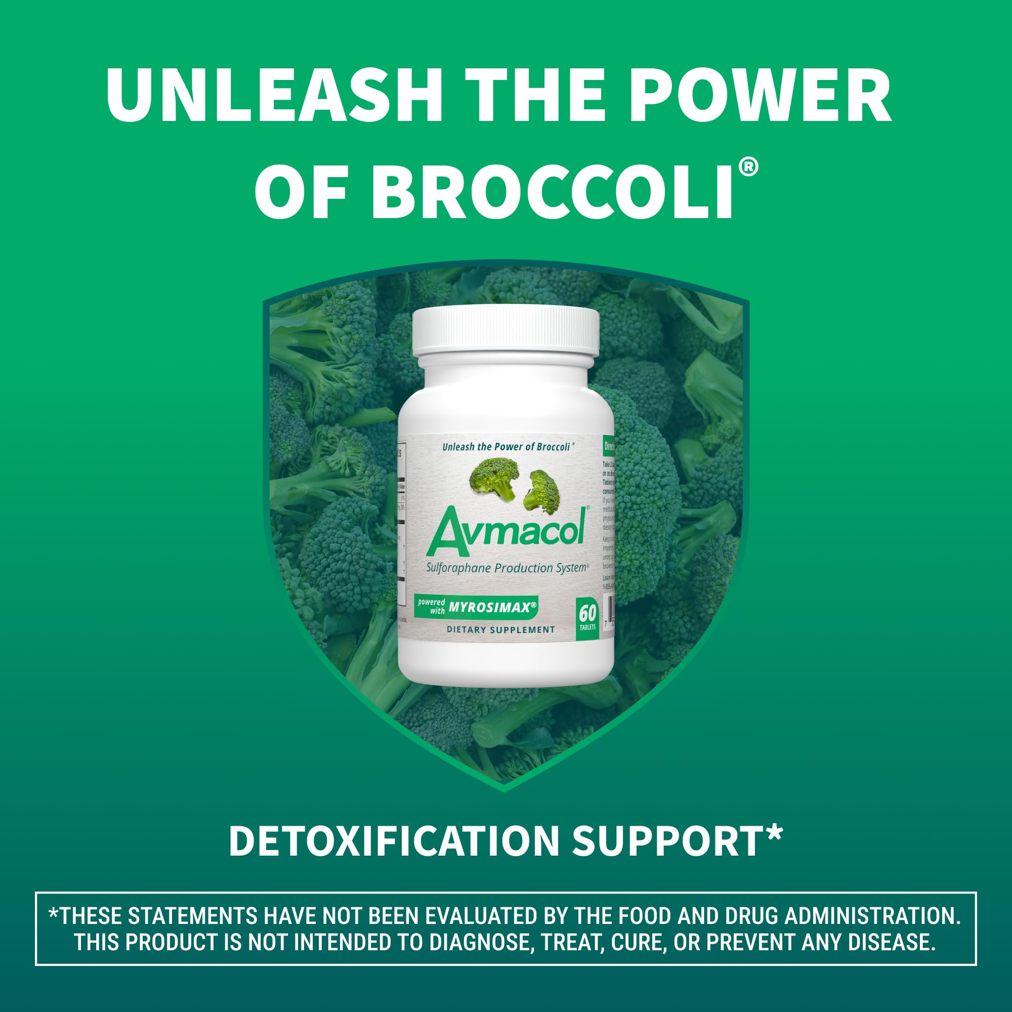 Nutramax Laboratories Avmacol #1 Researched Sulforaphane-Producing Brand for Detoxification with Glucoraphanin and Active Myrosinase, Adults & Children, 60 Tablets - Image 3