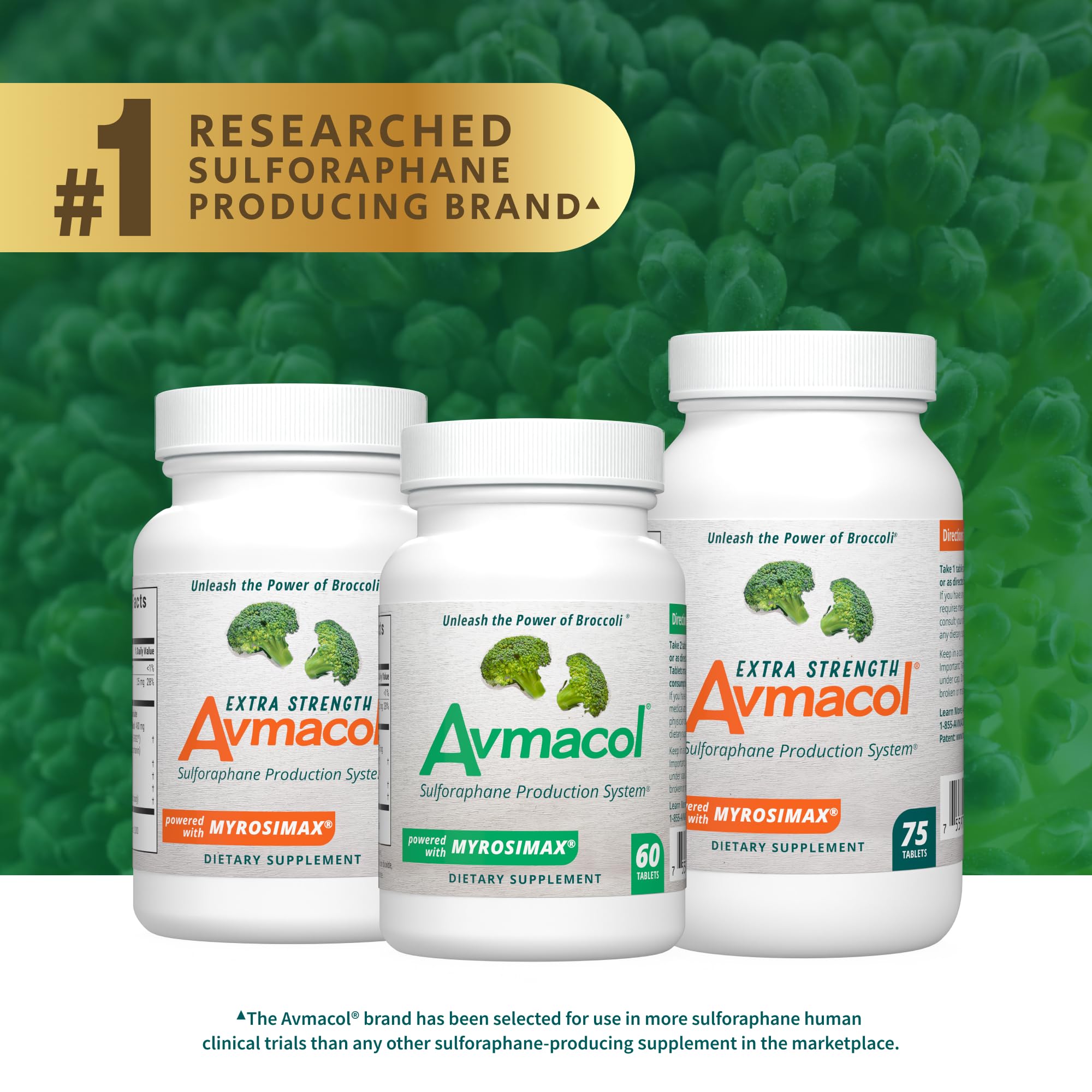 Nutramax Laboratories Avmacol #1 Researched Sulforaphane-Producing Brand for Detoxification with Glucoraphanin and Active Myrosinase, Adults & Children, 60 Tablets - Image 8