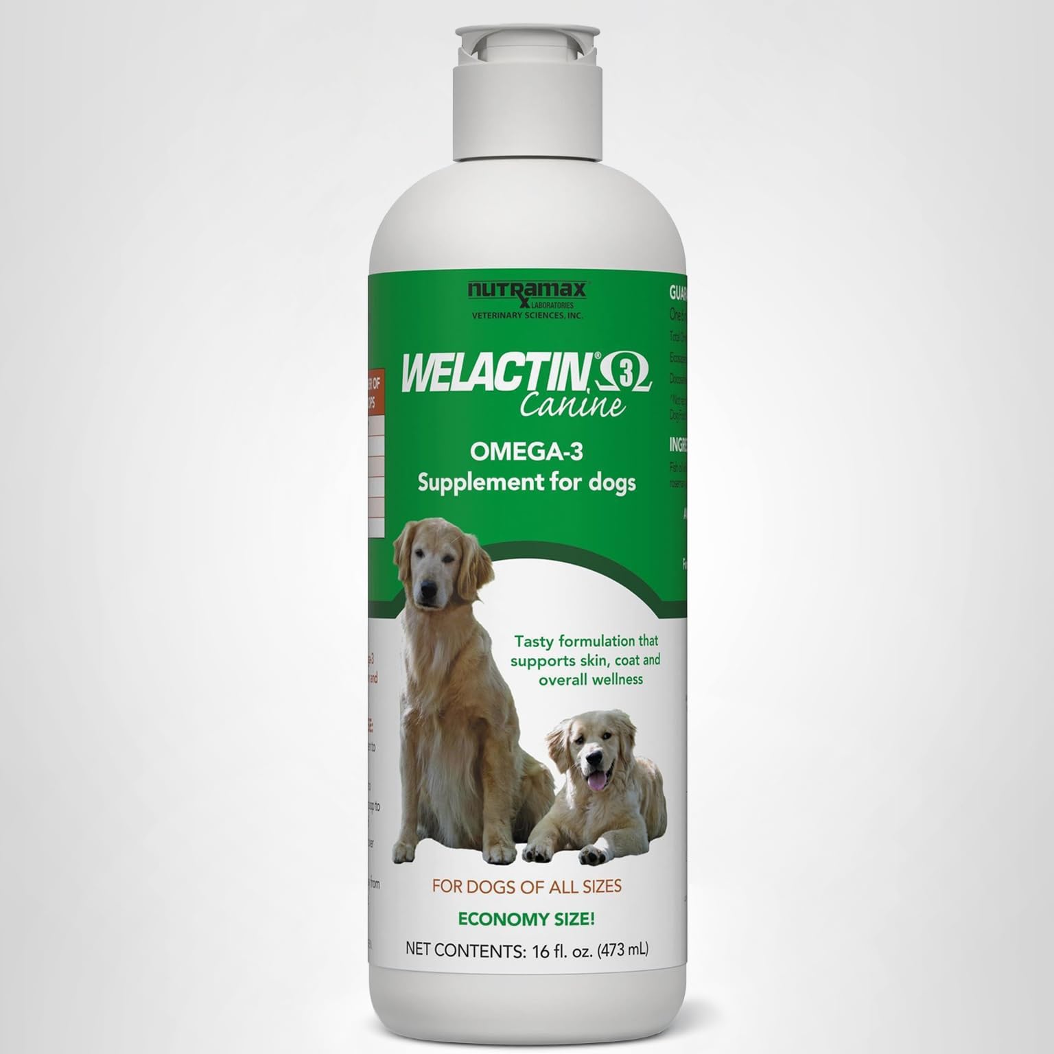 Nutramax Welactin Omega 3 Fish Oil for Dogs, Skin and Coat Health Supplement, Plus Joint, Immune, Kidney, and Brain Support, Premium Omega 3 Fatty Acids, For Dogs, 16 Ounce Liquid - Image 10